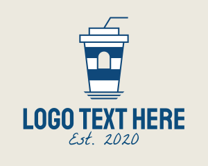 Beverage - Seaside Lighthouse Coffee Cafe logo design