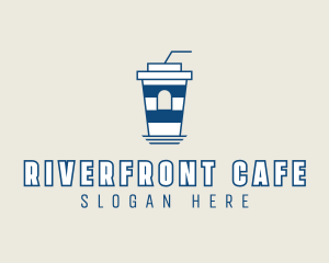 Seaside Lighthouse Coffee Cafe logo design