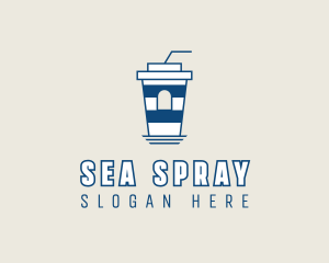 Seaside  Coffee Cafe logo design