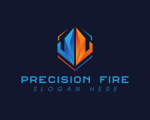 Industrial Ice Fire logo design