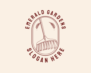 Rake Gardening Tool logo design