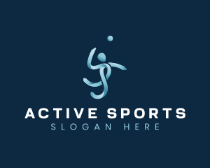 Sport - Volleyball Sports Athlete logo design