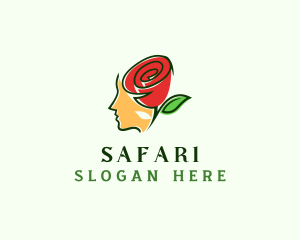 Clothing - Rose Brain Flower logo design