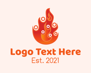 Flame - Fire Family Counseling logo design