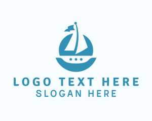 Explorer - Sailing Catamaran Boat logo design