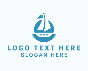 Sailing - Sailing Catamaran Boat logo design