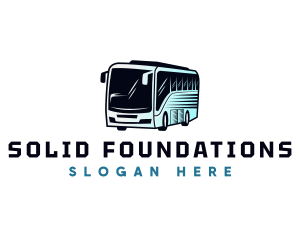 Shuttle Bus Transportation Logo