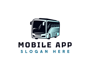Shuttle Bus Transportation Logo