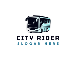 Bus - Shuttle Bus Transportation logo design