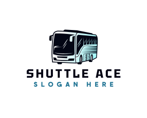 Shuttle Bus Transportation logo design