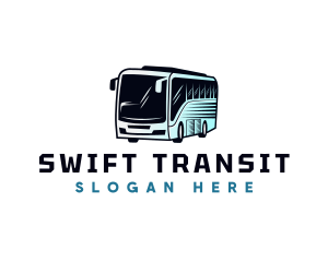 Transit - Shuttle Bus Transportation logo design