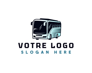 Rental - Shuttle Bus Transportation logo design