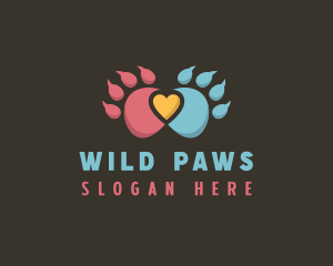 Veterinary Pet Paws logo design