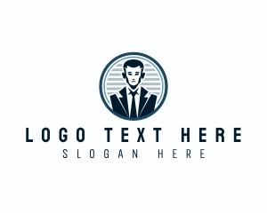 American Suit - Corporate Businessman Suit logo design