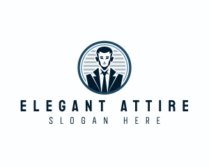 Corporate Businessman Suit logo design