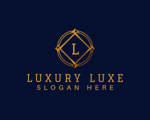 Luxe Compass Frame  logo design