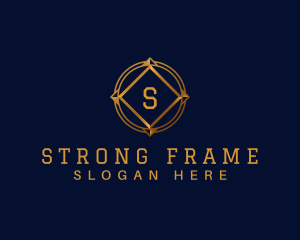 Luxe Compass Frame  logo design