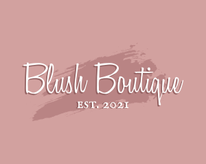 Blush - Beauty Makeup Fashion logo design