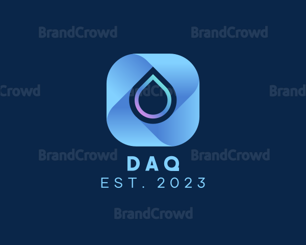 3d Water Digital Technology Logo