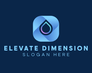 3d Water Digital Technology  logo design