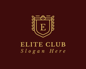 Luxury Club Shield logo design