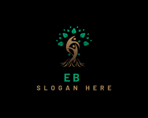 Natural - Tree Human Wellness logo design