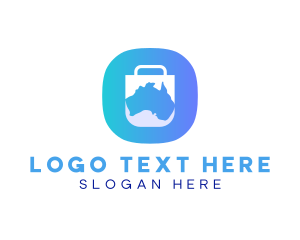 Online Shopping - Australia Shopping App logo design