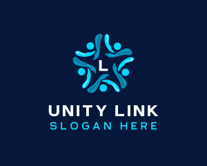 People Unity Foundation logo design