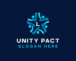 People Unity Foundation logo design