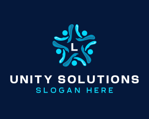 People Unity Foundation logo design