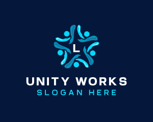 People Unity Foundation logo design