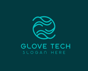 Tech Waves Cyberspace logo design