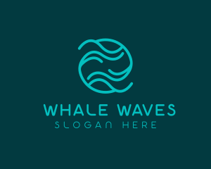 Tech Waves Cyberspace logo design