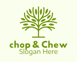Green Branch Leaf Logo