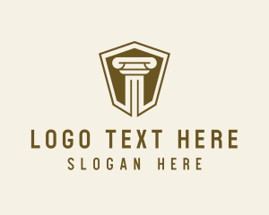 Notary - Shield Column Law Firm logo design