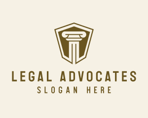 Shield Column Law Firm logo design