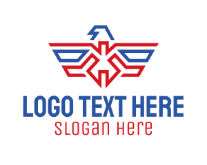 Airline - American Eagle Crest logo design