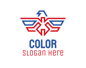 Army - American Eagle Crest logo design