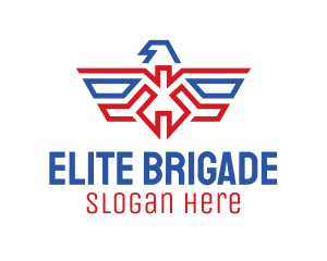 Brigade - American Eagle Crest logo design