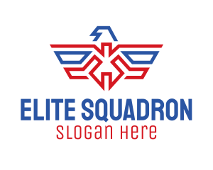 Squadron - American Eagle Crest logo design