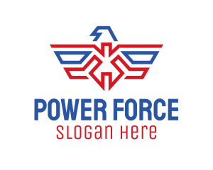 Commander - American Eagle Crest logo design