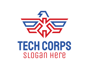 Corps - American Eagle Crest logo design