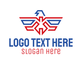 Eagle - American Eagle Crest logo design