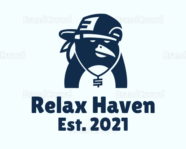 Blue Rapper Penguin Logo