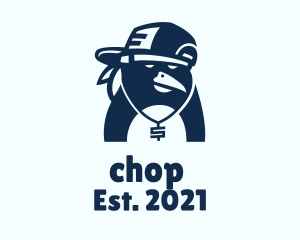 Bird - Blue Rapper Penguin logo design