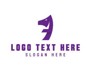 Contact Center - Stallion Horse Number 7 logo design