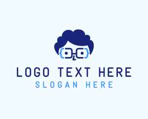 Eyeglasses - Genius Nerd Programmer logo design