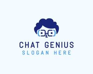 Genius Nerd Programmer logo design