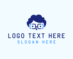 Intelligent - Genius Nerd Programmer logo design