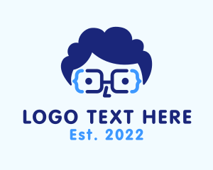 Programmer - Genius Nerd Programmer logo design